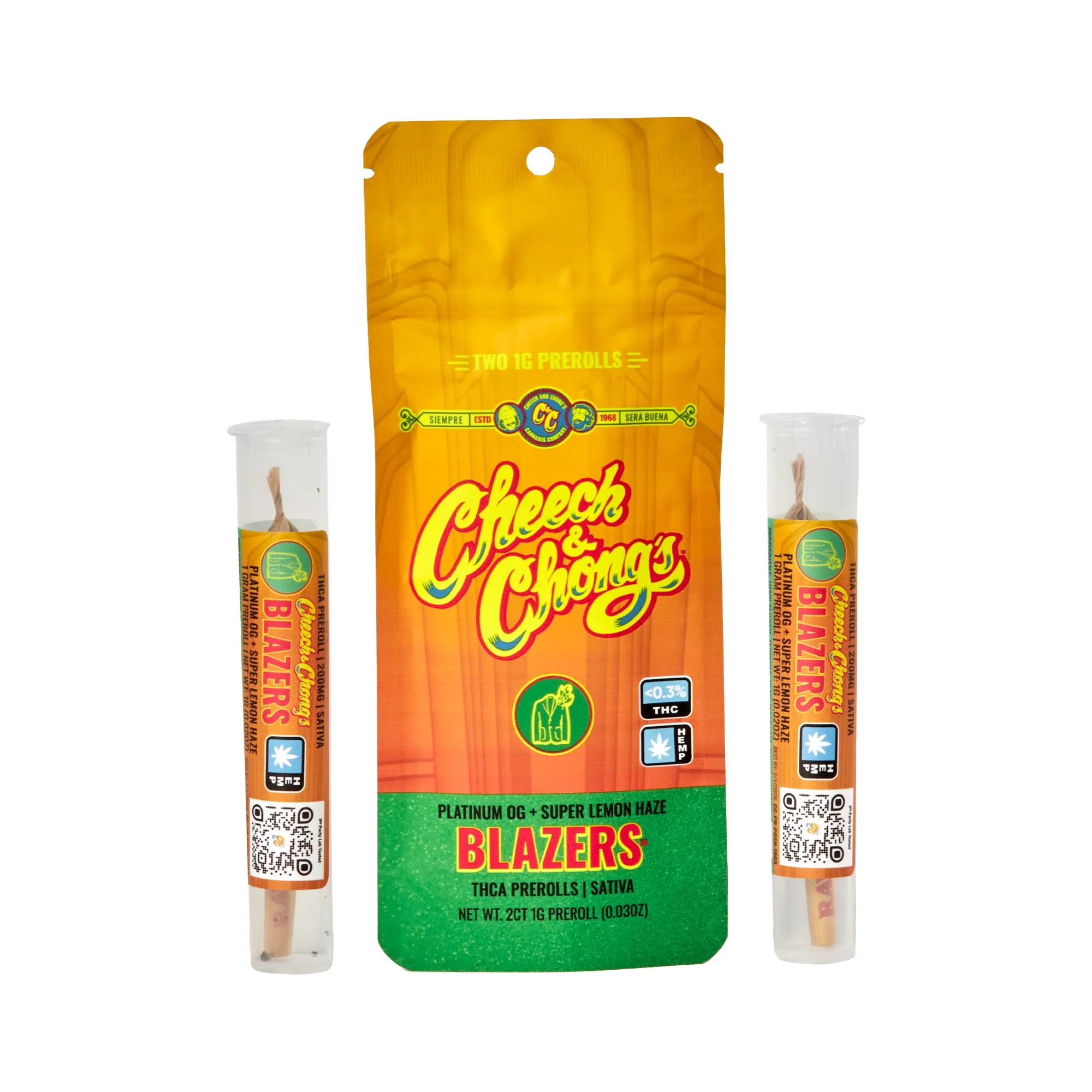 Cheech and Chongs Blazers – 2x1 gram Prerolls