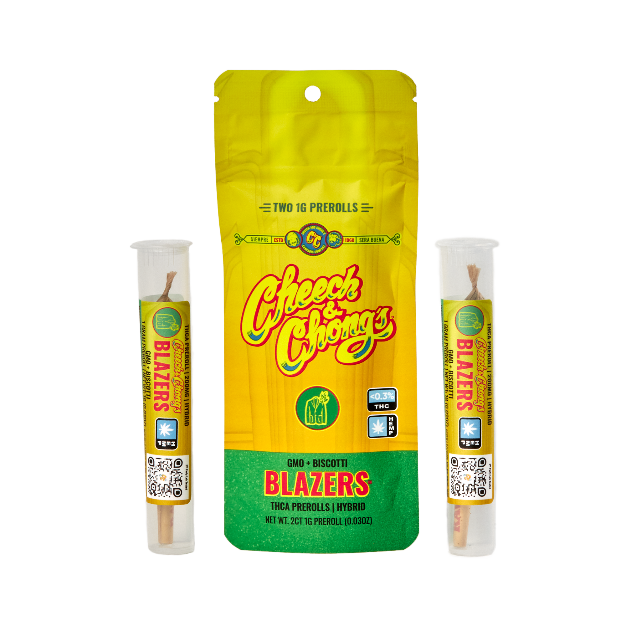 Cheech and Chongs Blazers – 2x1 gram Prerolls