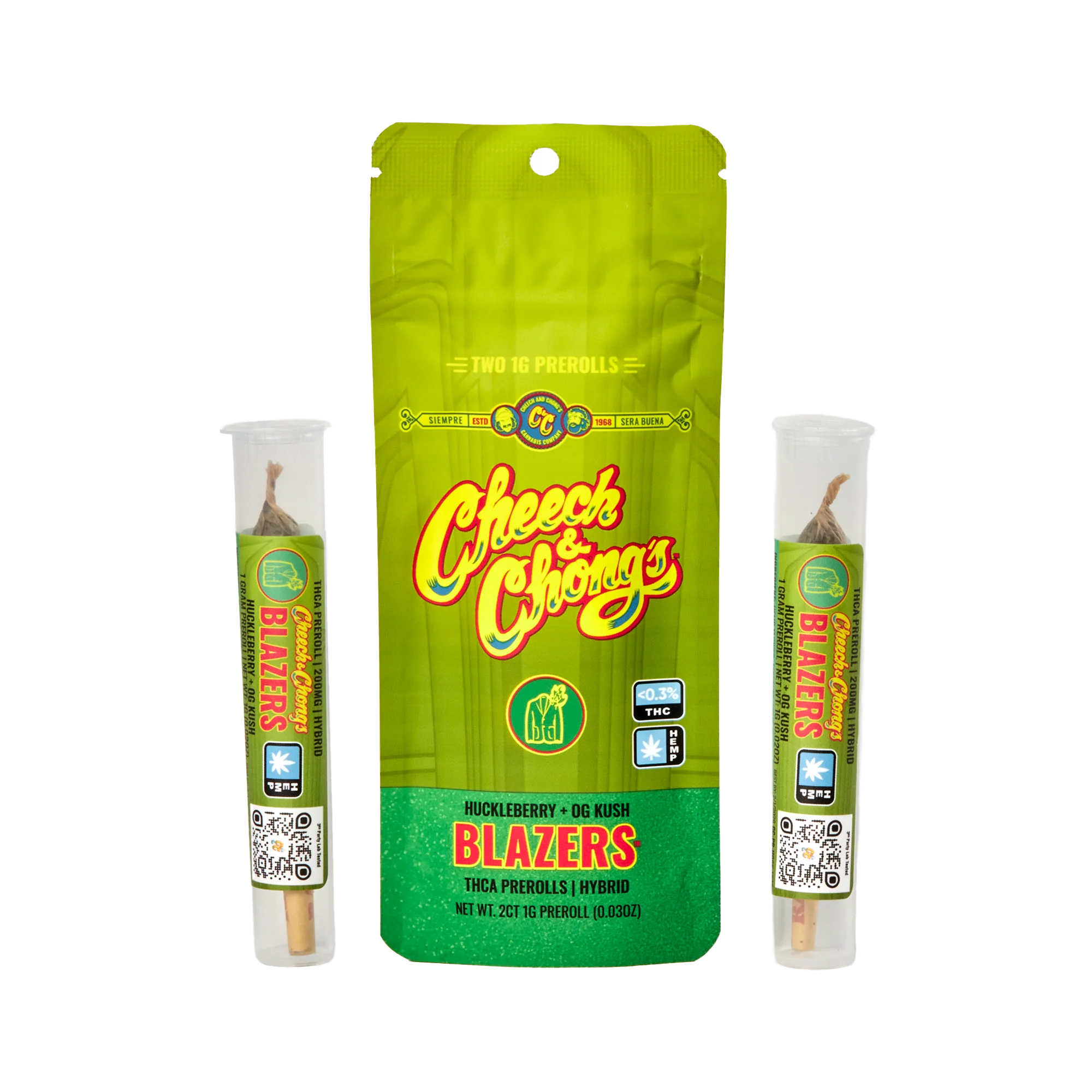 Cheech and Chongs Blazers – 2x1 gram Prerolls