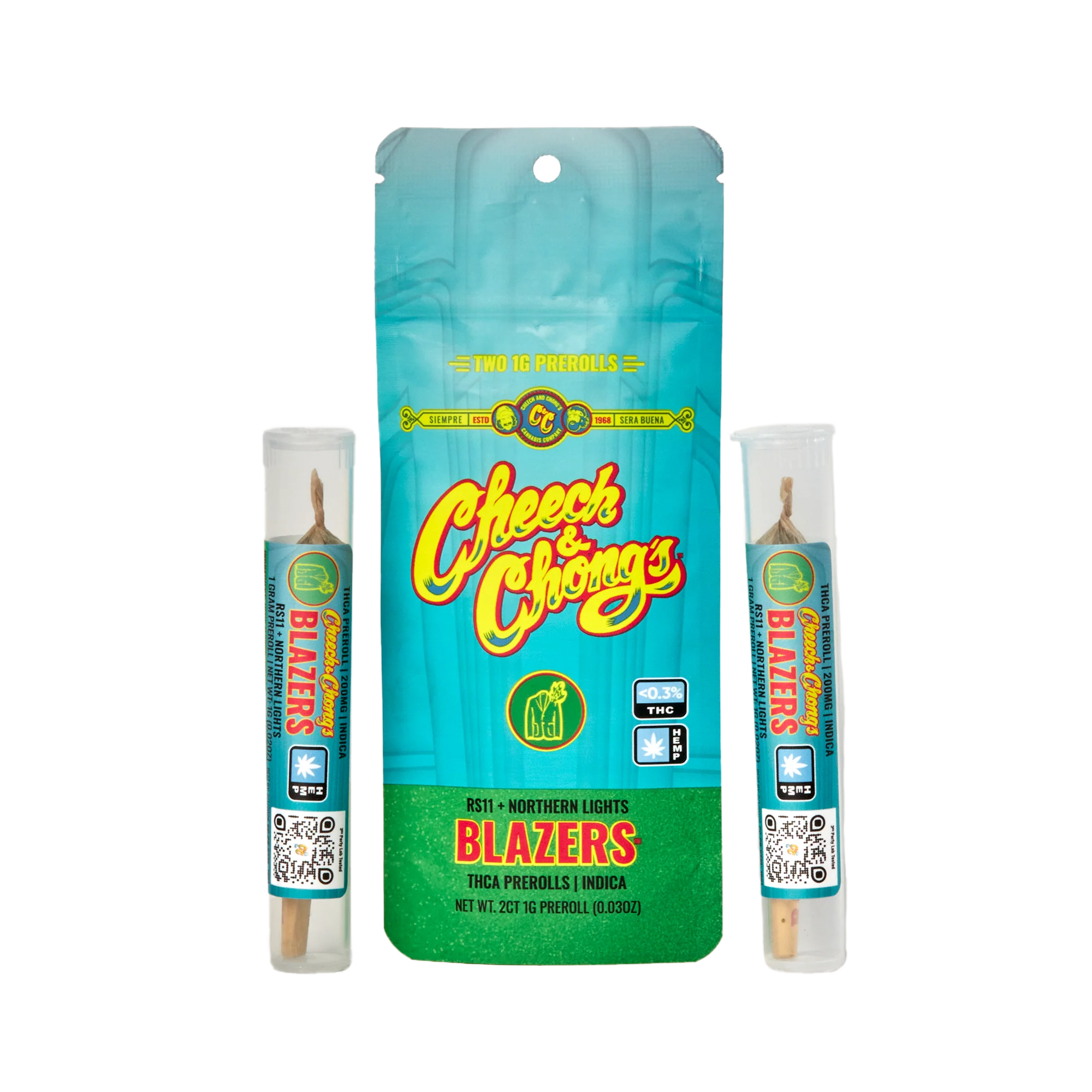 Cheech and Chongs Blazers – 2x1 gram Prerolls