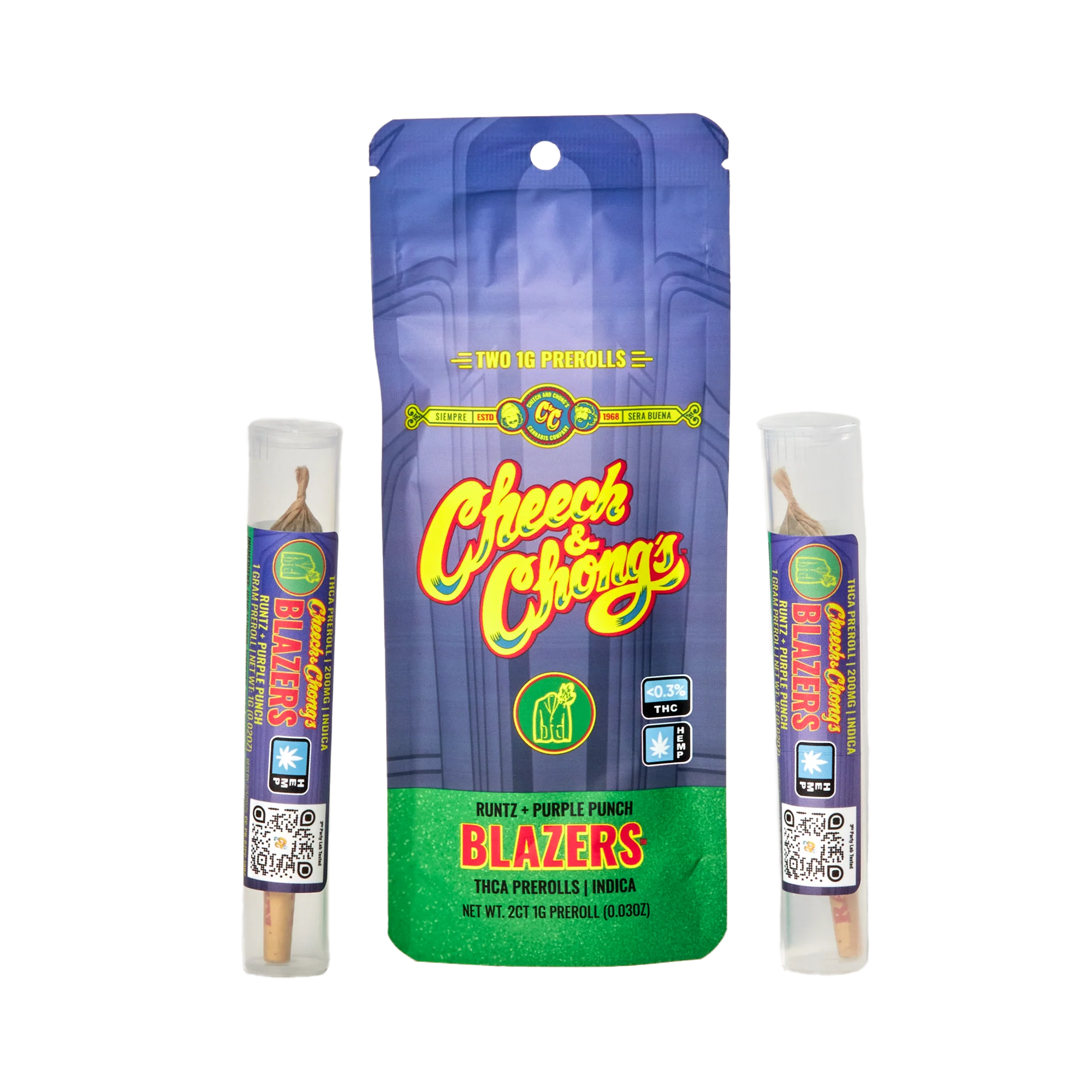 Cheech and Chongs Blazers – 2x1 gram Prerolls